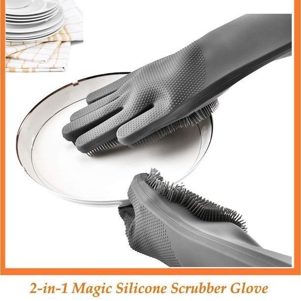 Magic Silicone Cleaning Hand Gloves for Kitchen