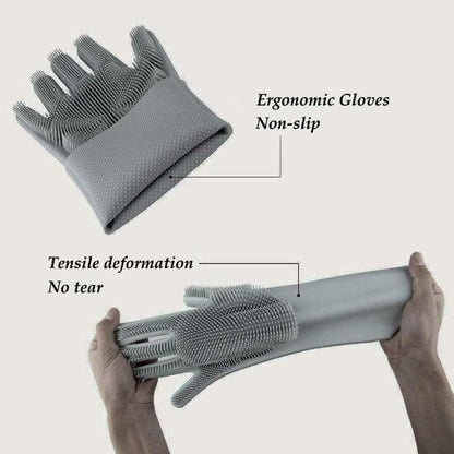 Magic Silicone Cleaning Hand Gloves for Kitchen
